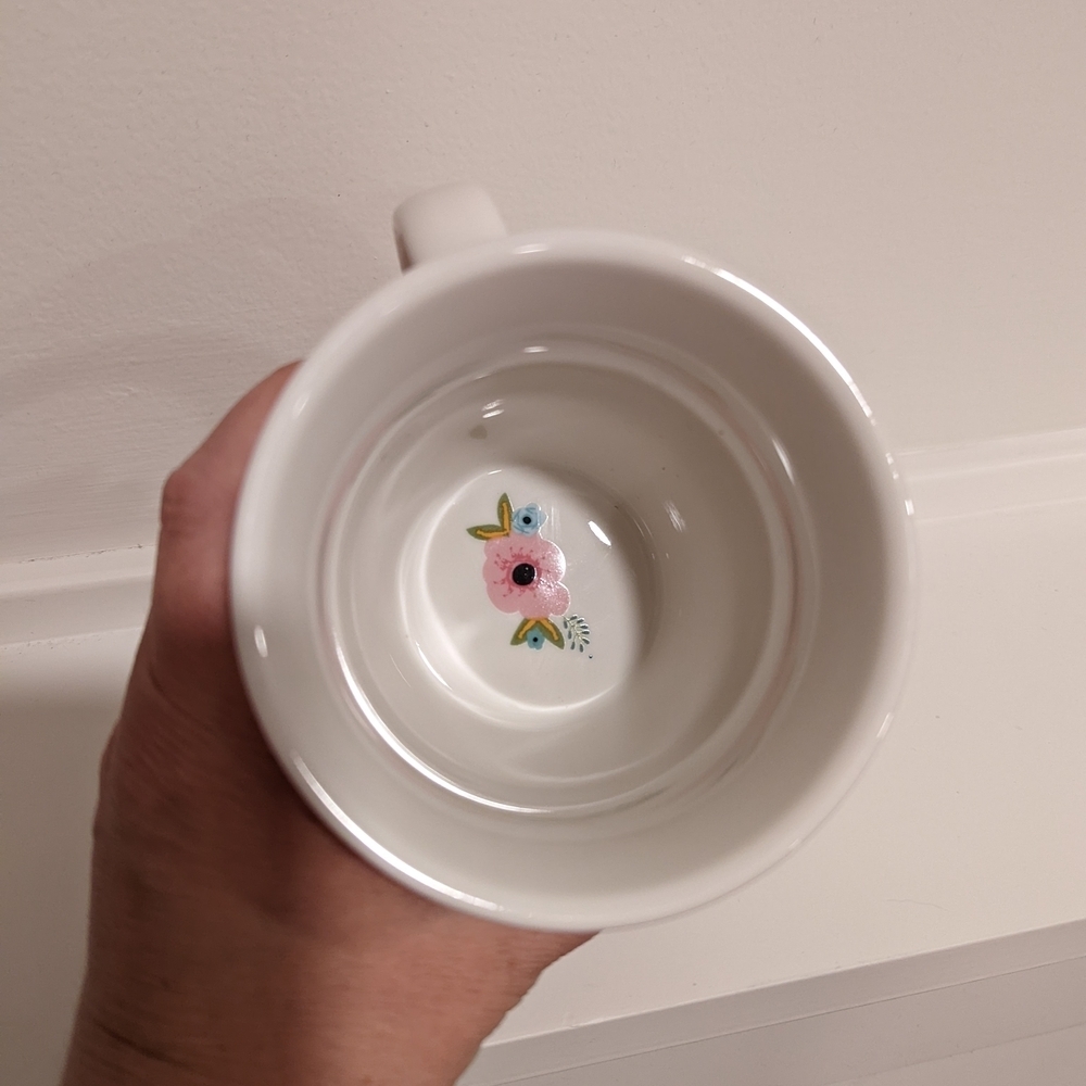 Floral White Mug - Today is a Good Day - Picture 2 of 6